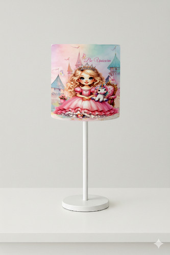 اباژور رومیزی دخترانه مخمل طرح پرنسس و یونیکورن