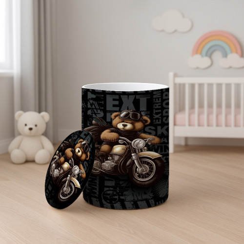 باکس وسایل پسرانه طرح تدی موتورسوار