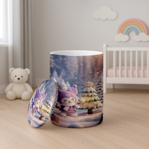 باکس وسایل دخترانه طرح کرومی کریسمسی