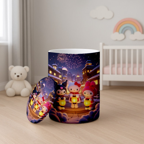 باکس وسایل دخترانه طرح کرومی و ملودی و کیتی