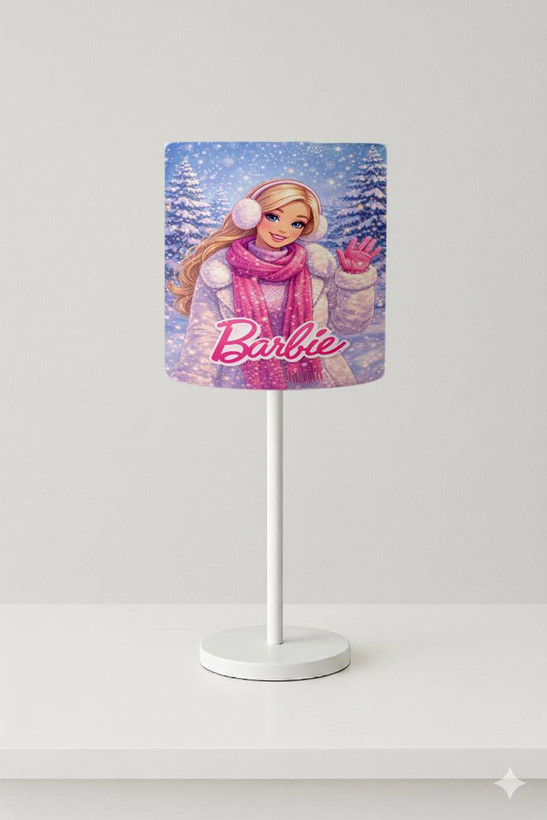 اباژور رومیزی دخترانه طرح باربی زمستونی