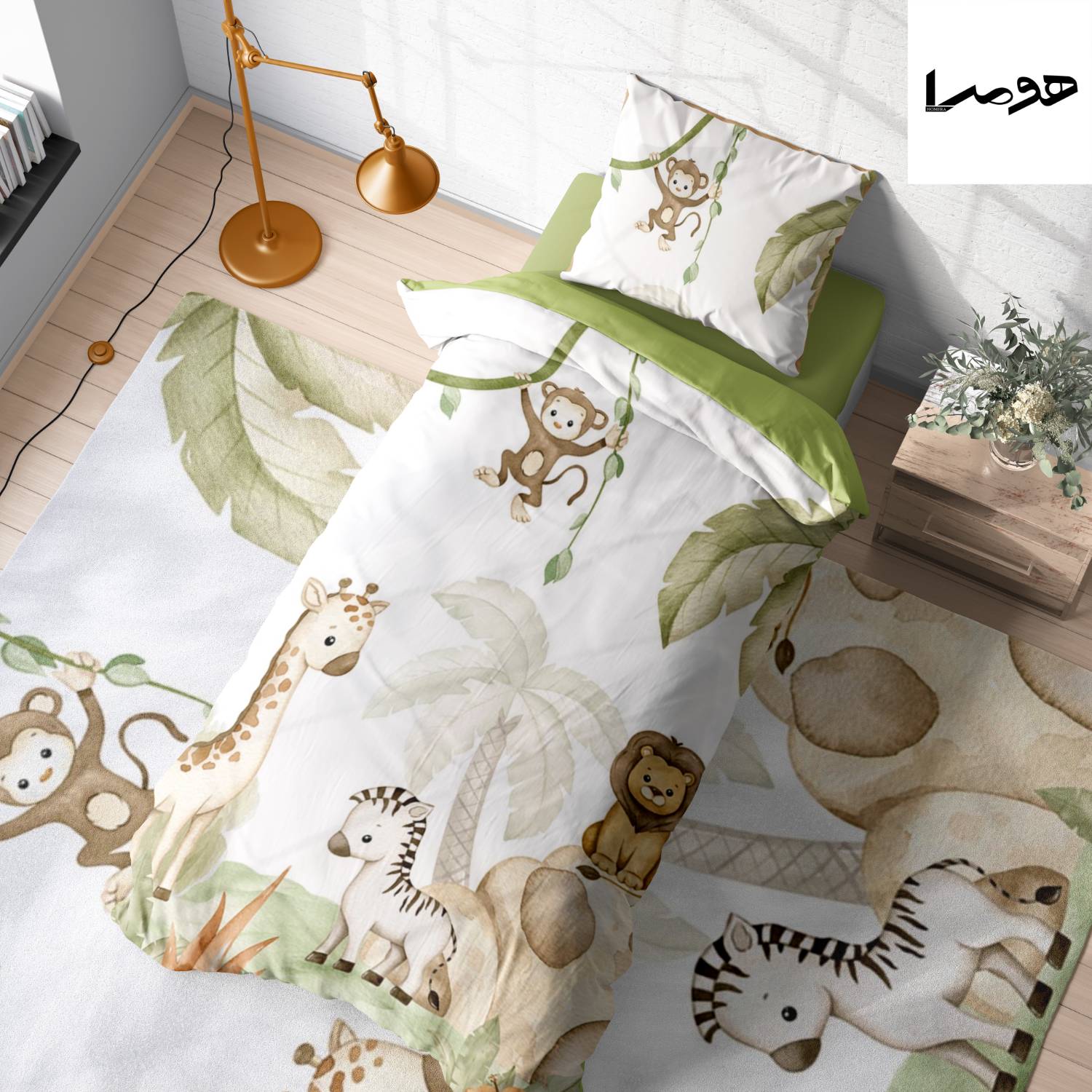 روتختی پسرانه طرح حیوانات جنگل