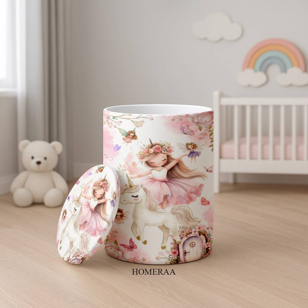 باکس وسایل دخترانه طرح پری تک شاخ